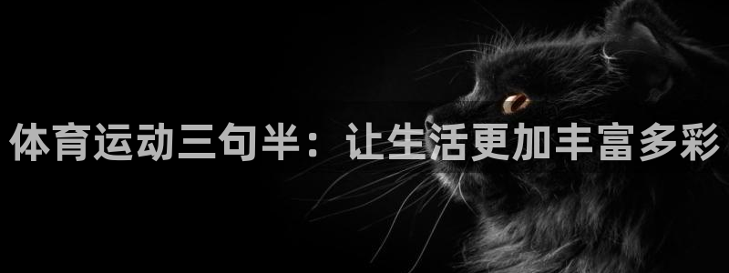 杏彩xc体育2：体育运动三句半：让生活更加丰富多彩